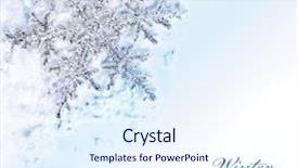  Presentation with winter border - Slides consisting of snowflake blue decorative border beautiful background and a sky blue colored foreground
