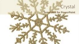  Presentation with white christmas - Presentation having snowflake-christmas-decoration-isolated background and a soft green colored foreground