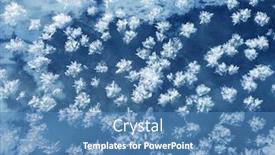  Presentation with butterflies - Slide set having snowflakes as a snow butterflies over frozen icy river frosty nature background background and a teal colored foreground