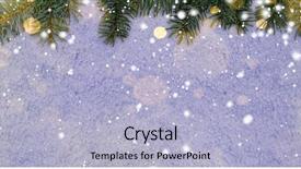  Presentation with new year card - Cool new slides with snowflakes glitter - christmas card or new year backdrop and a light blue colored foreground