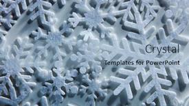  Presentation with snowflakes - Beautiful PPT layouts featuring snowflakes on background backdrop and a light blue colored foreground