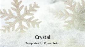  Presentation with white christmas - Audience pleasing presentation consisting of snowflakes on white snowy background backdrop and a  colored foreground