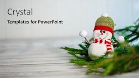  Presentation with next year - Slides with snowman-next-to-the-new background and a sky blue colored foreground