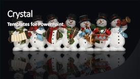  Presentation with music instruments - Beautiful theme featuring snowman singing - snowmen playing music instruments isolated backdrop and a black colored foreground