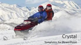  Presentation with man riding big bike motor - Amazing theme having red fox vixen vulpes vulpes with kit near old truck - captive animals backdrop and a tawny brown colored foreground