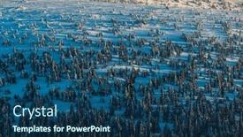  Presentation with alpine - PPT theme having snowy-alpine-wintry-landscape background and a ocean colored foreground