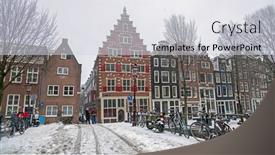  Presentation with amsterdam - Slides enhanced with snowy-city-amsterdam background and a lemonade colored foreground