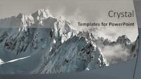  Presentation with alps - Slide deck with snowy-mountains-in-th-french background and a light gray colored foreground