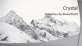  Presentation with sneak peak - Audience pleasing PPT layouts consisting of snowy peak in aspe valley backdrop and a  colored foreground