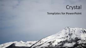  Presentation with sneak peak - Beautiful presentation theme featuring snowy peak in aspe valley backdrop and a  colored foreground