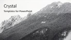  Presentation with honeymoon france - Beautiful PPT theme featuring snowy peak in aspe valley backdrop and a  colored foreground