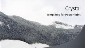  Presentation with sneak peak - Amazing presentation design having snowy peak in aspe valley backdrop and a  colored foreground
