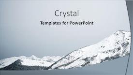  Presentation with france - Audience pleasing presentation design consisting of snowy peak in aspe valley france backdrop and a sky blue colored foreground