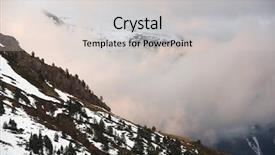  Presentation with valley of fire - PPT theme enhanced with snowy peaks in aspe valley background and a  colored foreground