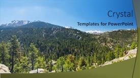  Presentation with nevada - Cool new slide set with snowy-peaks-of-sierra-nevada backdrop and a light blue colored foreground