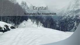  Presentation with norway - PPT layouts with snowy-road-stalheimskleiva-in-norway background and a light gray colored foreground