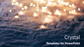  Presentation with fairy - Cool new presentation theme with snowy winter background with fairy lights christmas evening backdrop backdrop and a navy blue colored foreground