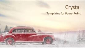  Presentation with girl christmas - Colorful slide deck enhanced with snowy winter nature background christmas backdrop and a cream colored foreground