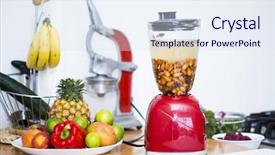  Presentation with different vegan milk almond milk - Slide set featuring soaked almonds to make milk background and a sky blue colored foreground