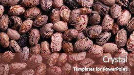  Presentation with kidney - PPT layouts consisting of soaked light speckled kidney beans background and a tawny brown colored foreground