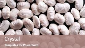  Presentation with kidney - Presentation theme enhanced with soaked white kidney beans background and a coral colored foreground