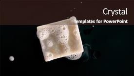  Presentation with natural soap - Colorful slide deck enhanced with soap-bar-top-view backdrop and a wine colored foreground