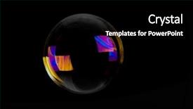  Presentation with abstract close up soap bubble - Colorful slides enhanced with soap bubble isolated on black backdrop and a  colored foreground