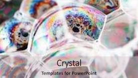  Presentation with soap - Presentation theme enhanced with soap bubbles closeup background and a soft green colored foreground