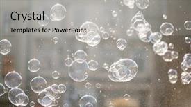  Presentation with air bubbles - Theme enhanced with soap-bubbles-flying background and a light gray colored foreground