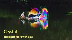  Presentation with soap - Colorful slide deck enhanced with soap bubbles on lake water backdrop and a wine colored foreground