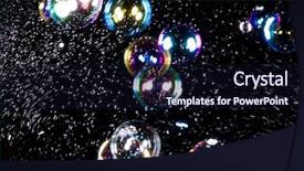  Presentation with soap sparkling air bubbles - Audience pleasing presentation consisting of soap bubbles backdrop and a wine colored foreground