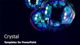  Presentation with soap sparkling air bubbles - Presentation theme with soap-bubbles background and a black colored foreground