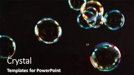  Presentation with soap - Presentation theme consisting of soap bubbles background and a black colored foreground