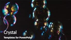  Presentation with soap - Beautiful slides featuring soap bubbles backdrop and a black colored foreground