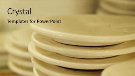  Presentation with organic glyserin soap - Audience pleasing slides consisting of soap dish in the store backdrop and a yellow colored foreground