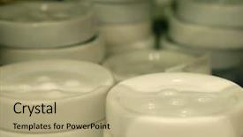  Presentation with soap - Theme featuring soap dish in the store background and a coral colored foreground