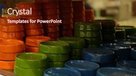  Presentation with soap - Colorful slide set enhanced with soap dish in the store backdrop and a wine colored foreground