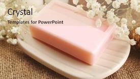  Presentation with soap - Cool new theme with scrub rub - soap on a dish backdrop and a lemonade colored foreground