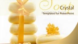  Presentation with soap - Presentation theme having soap background and a cream colored foreground