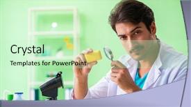  Presentation with soap - Beautiful slide set featuring testing soap in the lab backdrop and a  colored foreground