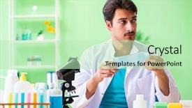  Presentation with regression testing - Beautiful presentation theme featuring testing soap in the lab backdrop and a  colored foreground