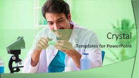  Presentation with soap - Colorful PPT layouts enhanced with testing soap in the lab backdrop and a  colored foreground