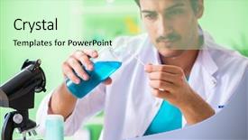  Presentation with soap - PPT layouts having testing soap in the lab background and a  colored foreground