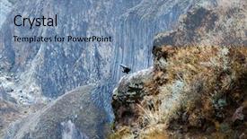  Presentation with soaring - Slide deck featuring soaring condors in the andes background and a seafoam green colored foreground