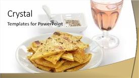  Presentation with chickpea - PPT layouts having socca farinata chickpea pancake background and a white colored foreground