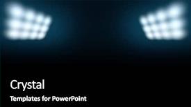  Presentation with rugby - Amazing presentation theme having soccer ball backdrop and a black colored foreground