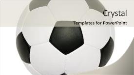  Presentation with soccer - Cool new slide set with soccer ball backdrop and a soft green colored foreground