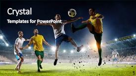  Presentation with best - PPT layouts enhanced with soccer best moments mixed media background and a black colored foreground