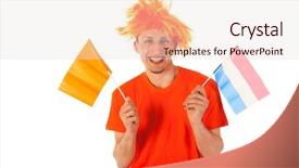  Presentation with kings - Presentation consisting of soccer club or celebrating king background and a  colored foreground