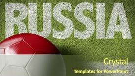  Presentation with football field or soccer field - Cool new PPT theme with soccer field with the text backdrop and a  colored foreground